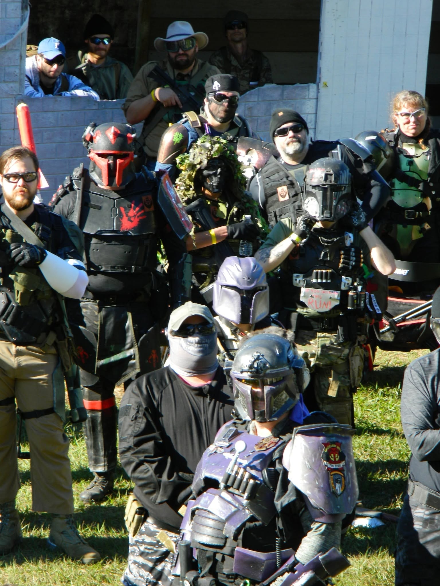 Brotherhood of Steel members assembled at a MindGame Productions event